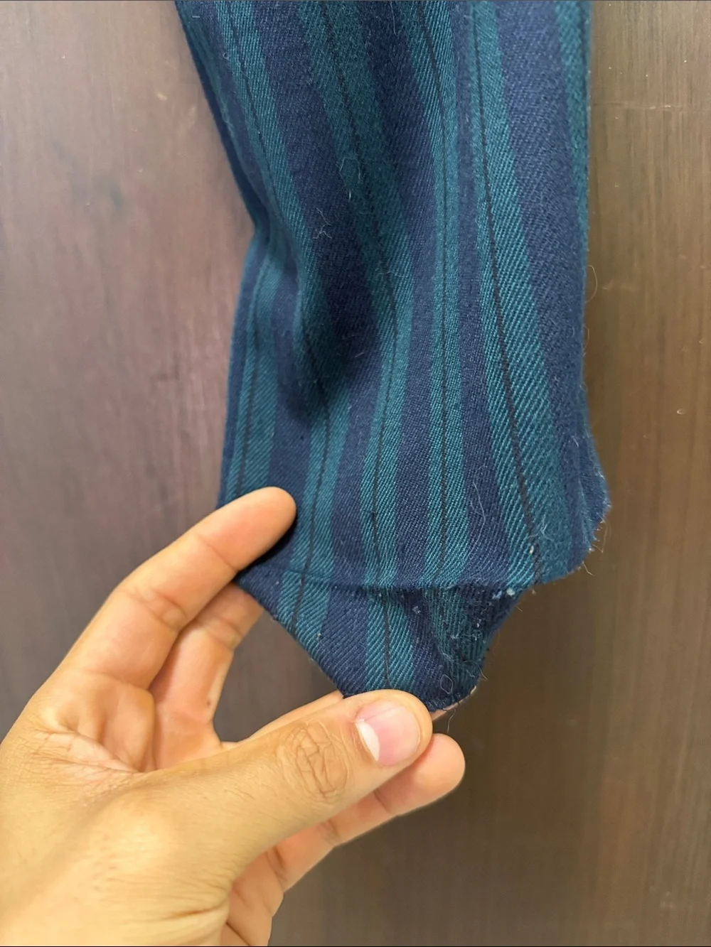 Zara Men's Dark Blue Pinstripe Dress Pants